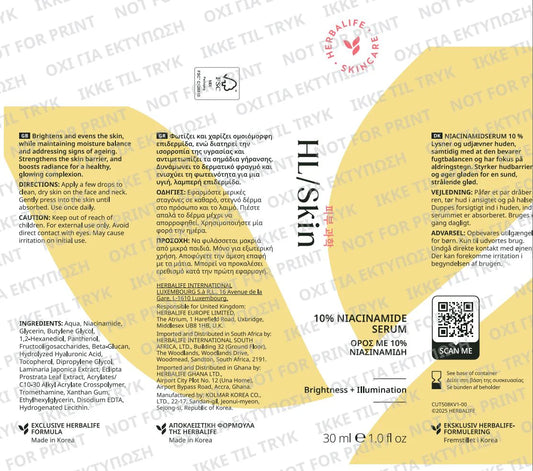 Herbalife HL Skin 10% Niacinamide Serum 30 ml