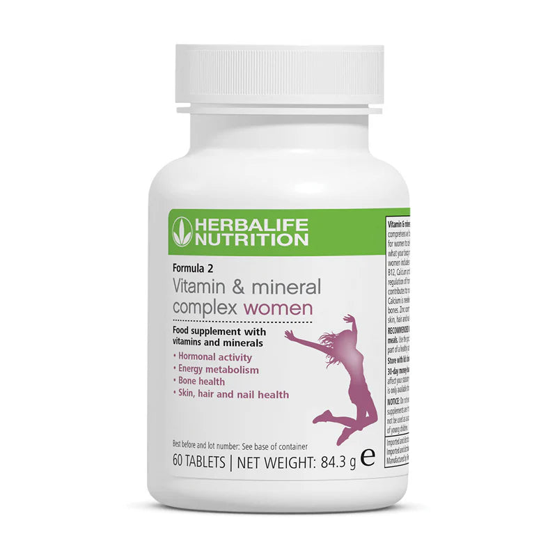 Herbalife Formula 2 Vitamin & Mineral Complex for Women – 60 Tablets