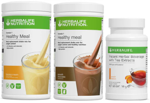 Herbalife Formula 1 Healthy Meal Shake & Herbal Beverage Tea Bundle – 2x 550g + 50g