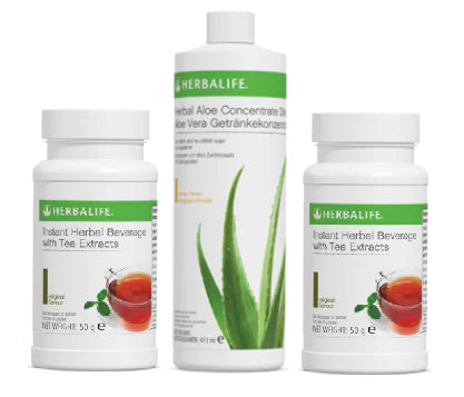 Herbalife Tea & Aloe Mango Drink Combo Pack