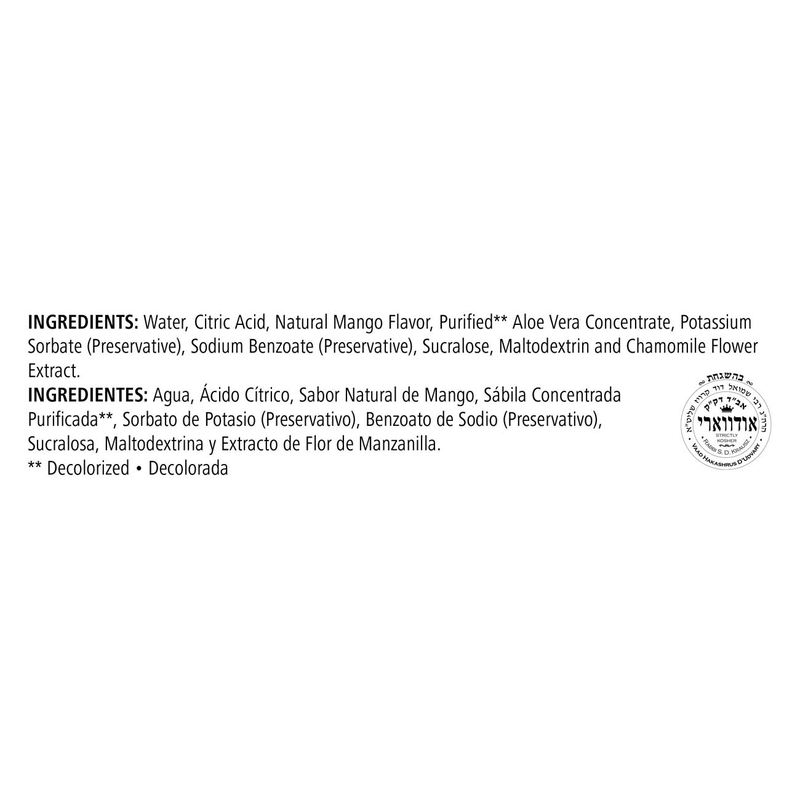 Herbal Aloe Concentrate – Mango Flavor, 473 mL (Sugar-Free Beverage Mix)
