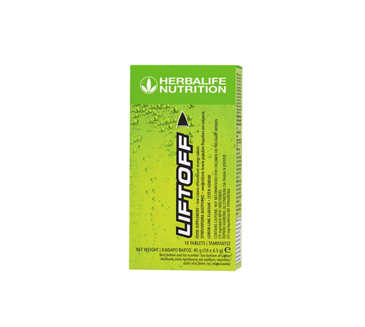 Herbalife Lift Off® Effervescent Energy Drink Lemon-lime 10 tablets per box